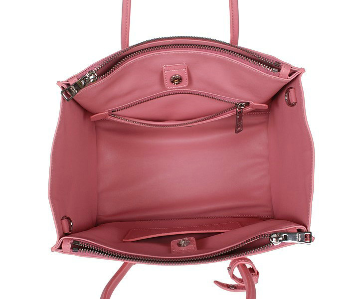 2014 Prada Glace Calf Leather Tote Bag BN2619 pink